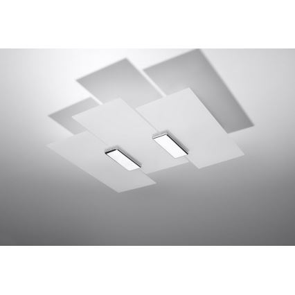 Iluminação de teto FABIANO 3xE27/60W/230V branco/cromado brilhante