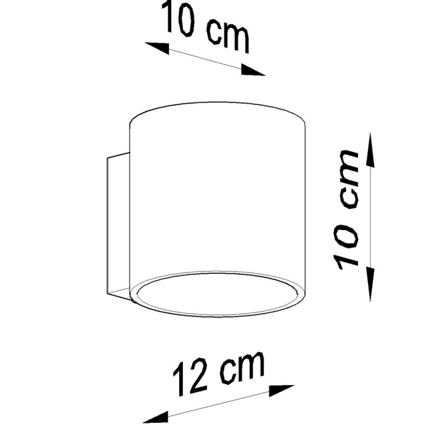 Foco de parede VICI 1xG9/40W/230V copo/branco