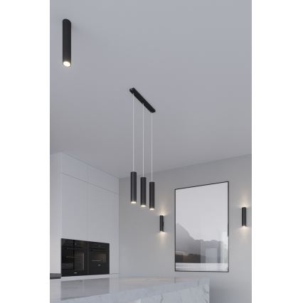 Candeeiro suspenso LAGOS 1 1xGU10/10W/230V preto