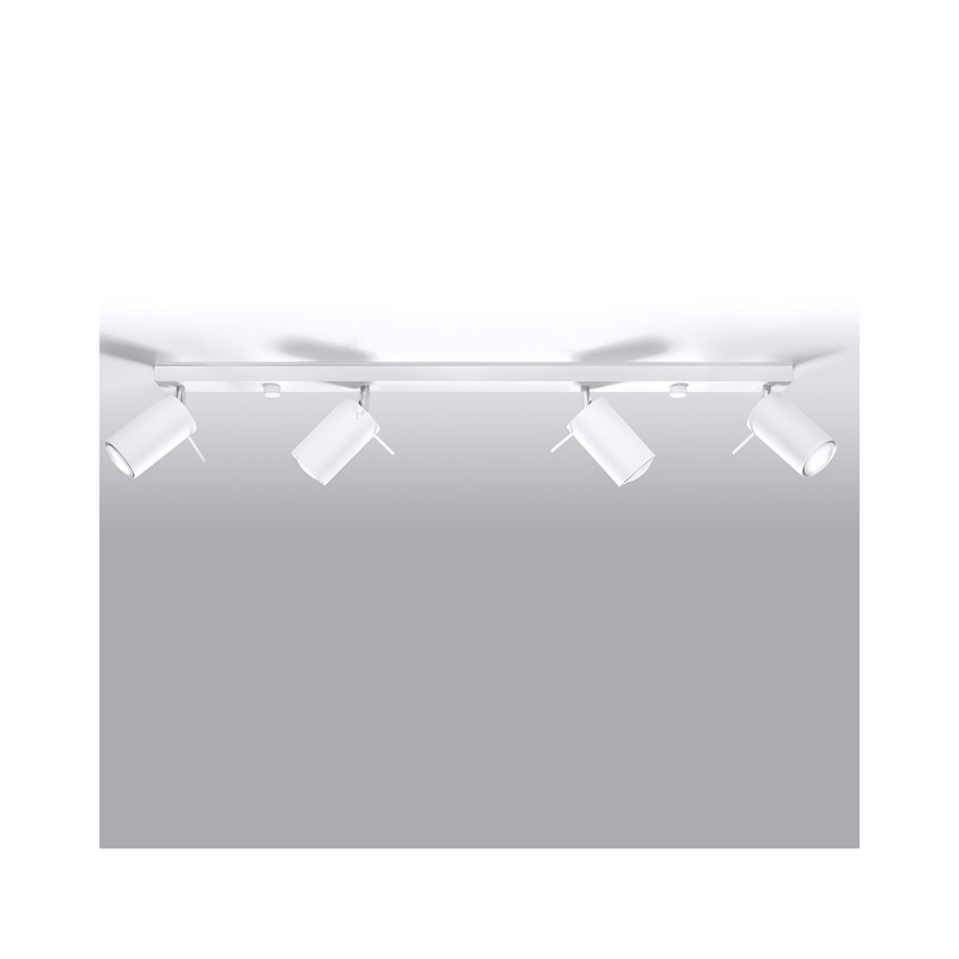 Foco RING 4L 4xGU10/10W/230V branco