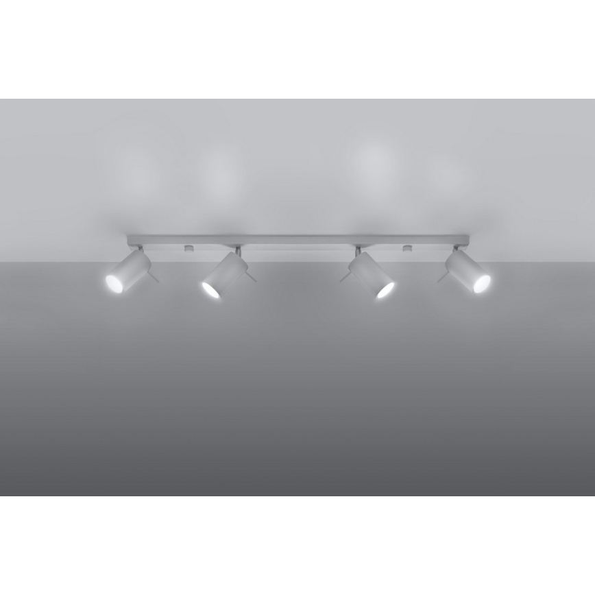 Foco RING 4L 4xGU10/10W/230V branco