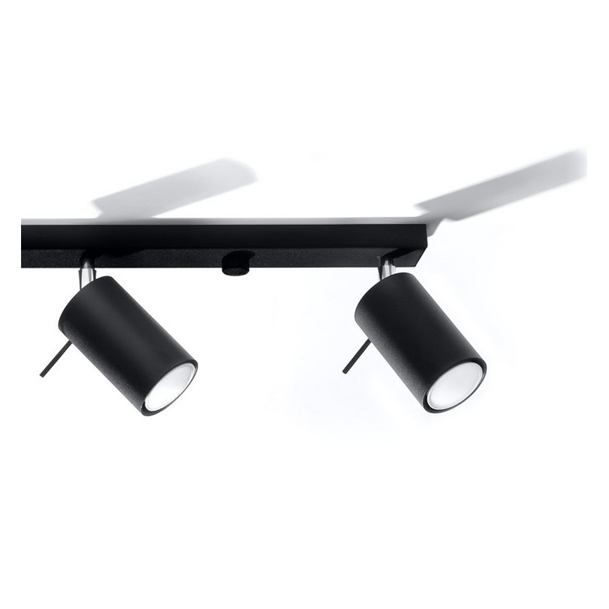 Foco RING 4L 4xGU10/10W/230V preto