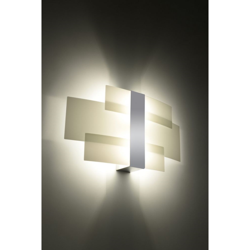 Iluminação de parede CELIA 2xG9/40W/230V cromado brilhante/branco