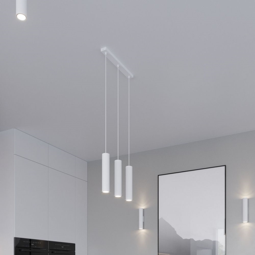 Foco LAGOS 1xGU10/10W/230V 30 cm branco