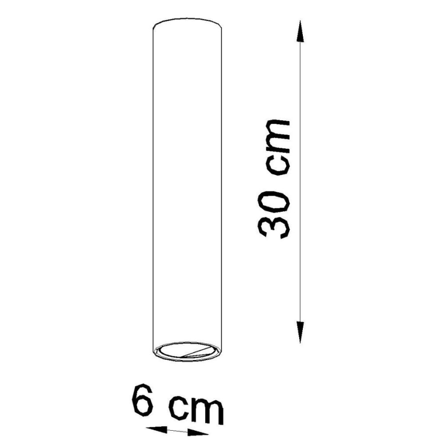 Foco LAGOS 1xGU10/10W/230V 30 cm branco