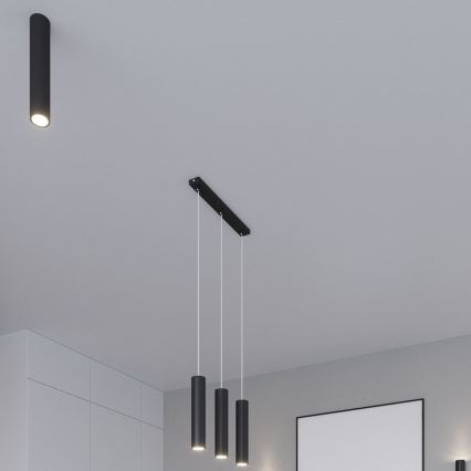 Foco LAGOS 1xGU10/10W/230V 30 cm preto