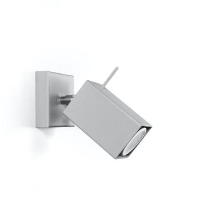 Foco de parede MERIDA 1xGU10/40W/230V cinzento