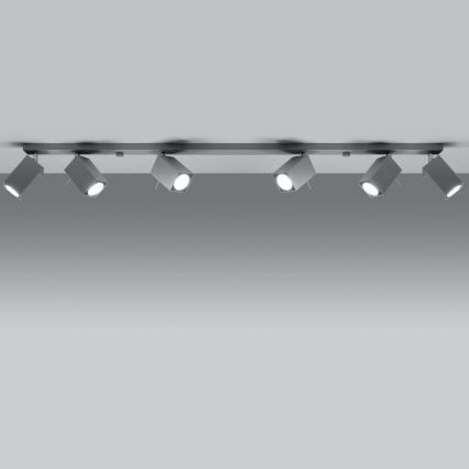 Foco MERIDA 6xGU10/40W/230V cinzento