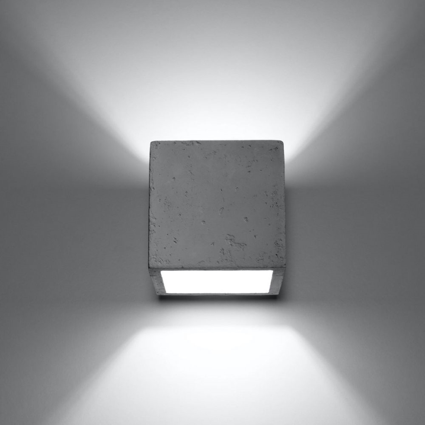 Foco de parede QUAD 1xG9/8W/230V betão