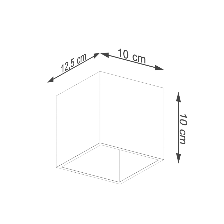 Foco de parede QUAD 1xG9/8W/230V betão