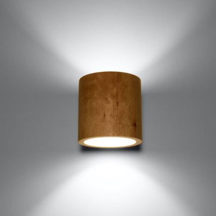 Foco de parede ORBIS 1xG9/40W/230V faia