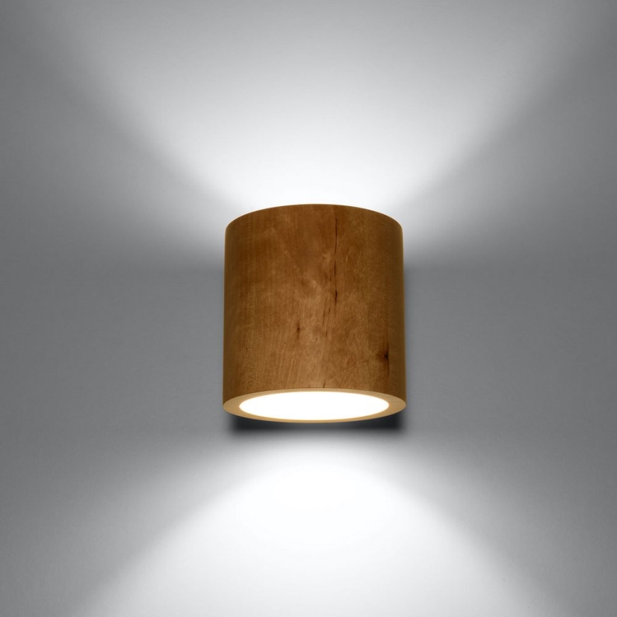 Foco de parede ORBIS 1xG9/40W/230V faia