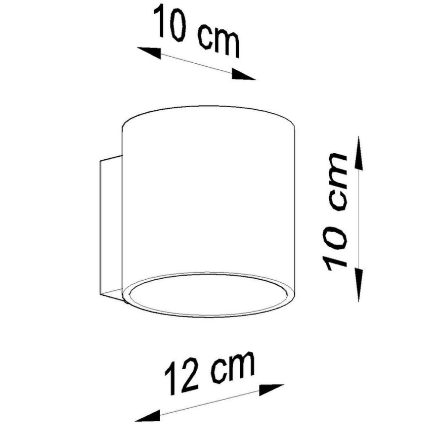 Foco de parede ORBIS 1xG9/40W/230V faia