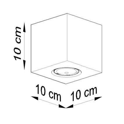 Foco QUAD 1xGU10/10W/230V faia