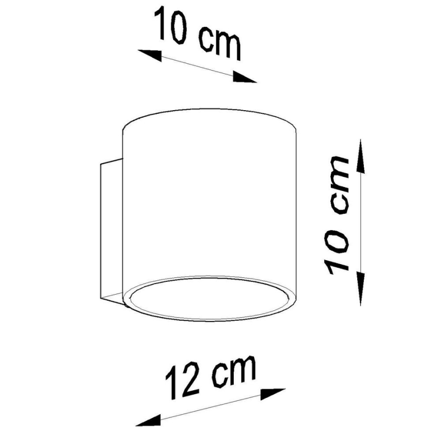Foco de parede ORBIS 1 1xG9/40W/230V antracite