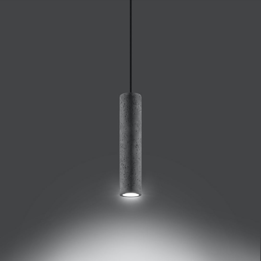 Candelabro suspenso LUVO 1xGU10/40W/230V betão/preto