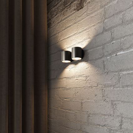 Foco de parede ORBIS 2xG9/40W/230V preto