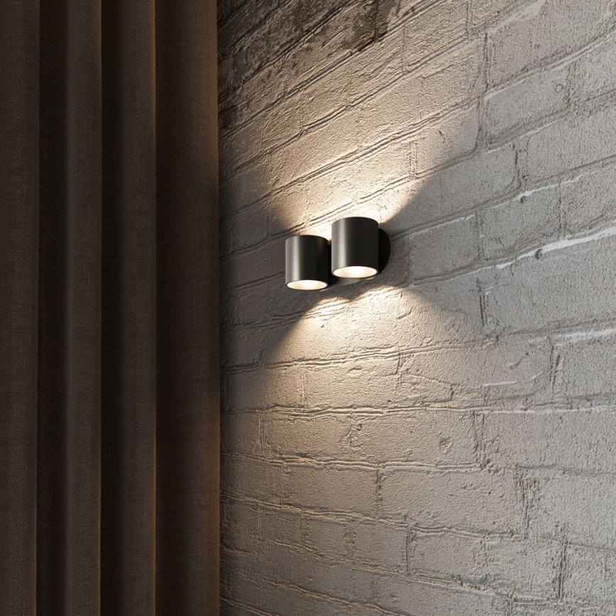 Foco de parede ORBIS 2xG9/40W/230V preto