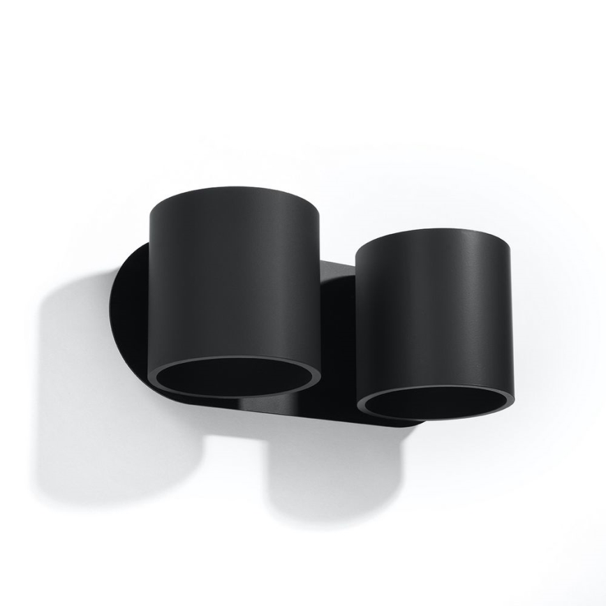 Foco de parede ORBIS 2xG9/40W/230V preto