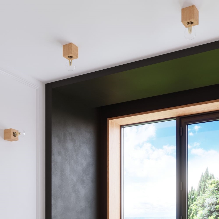 Iluminação de teto ABEL 1xE27/60W/230V faia