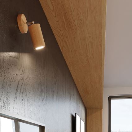Foco de parede BERGE 1xGU10/40W/230V faia