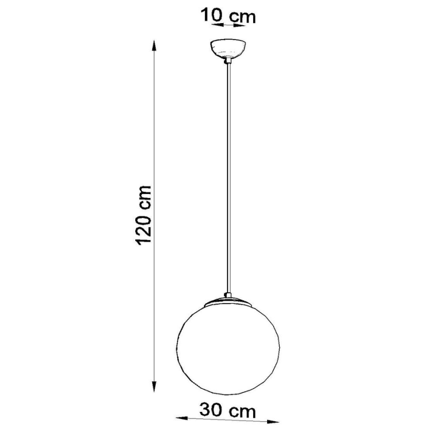 Candelabro suspenso TOYA 1xE27/60W/230V d. 30 cm