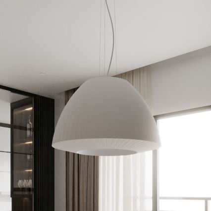 Candelabro suspenso BELLA 3xE27/60W/230V d. 60 cm branco