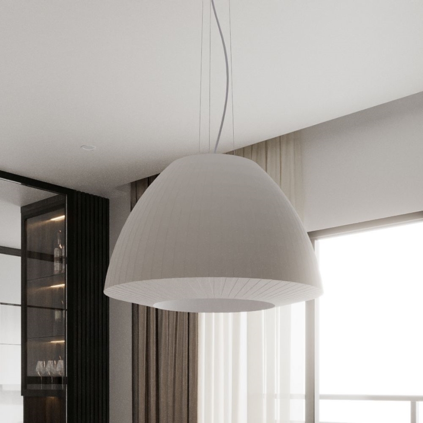 Candelabro suspenso BELLA 3xE27/60W/230V d. 60 cm branco