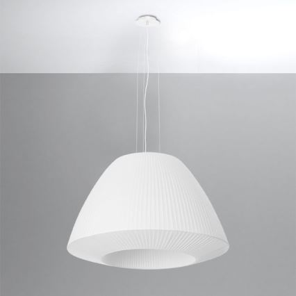 Candelabro suspenso BELLA 3xE27/60W/230V d. 60 cm branco