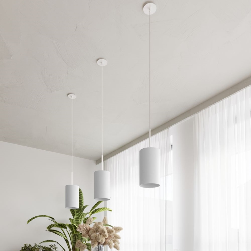 Candelabro suspenso OTTO 1xE27/60W/230V d. 15 cm branco