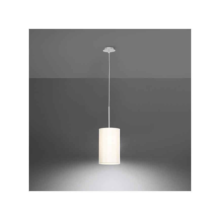 Candelabro suspenso OTTO 1xE27/60W/230V d. 15 cm branco