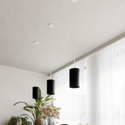 Candelabro suspenso OTTO 1xE27/60W/230V d. 15 cm preto