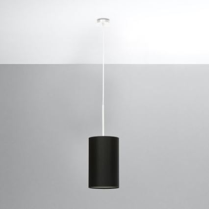 Candelabro suspenso OTTO 1xE27/60W/230V d. 15 cm preto