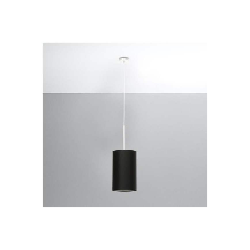 Candelabro suspenso OTTO 1xE27/60W/230V d. 15 cm preto