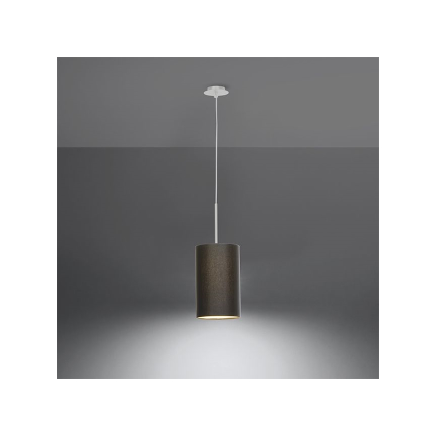 Candelabro suspenso OTTO 1xE27/60W/230V d. 15 cm preto