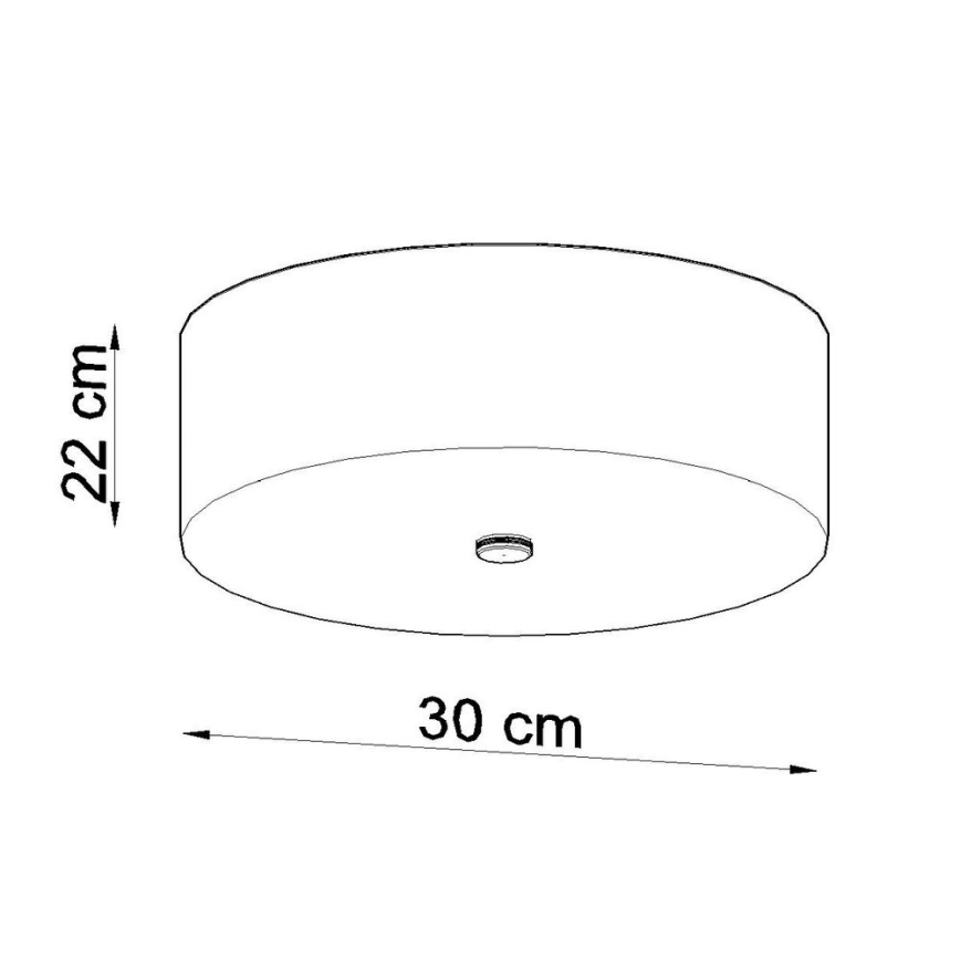 Iluminação de teto SKALA 3xE27/60W/230V diâmetro 30 cm branco