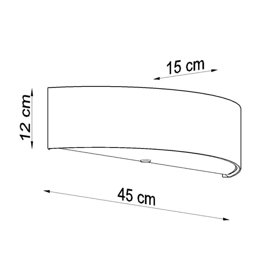 Iluminação de parede SKALA 2xE27/60W/230V branco