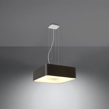 Candelabro suspenso LOKKO 5xE27/60W/230V 45 cm preto