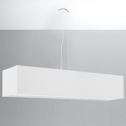 Candelabro suspenso SANTA 5xE27/60W/230V 120 cm branco
