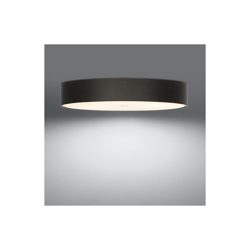 Iluminação de teto SKALA 6xE27/60W/230V d. 80 cm preto