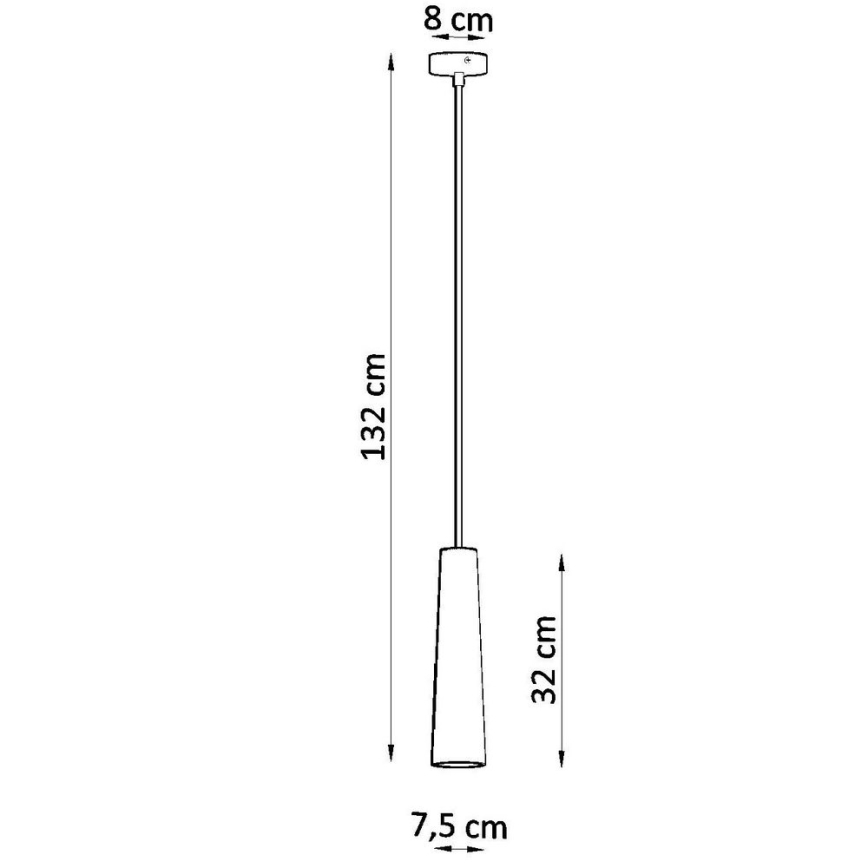 Candelabro suspenso ELECTRA 1xGU10/40W/230V