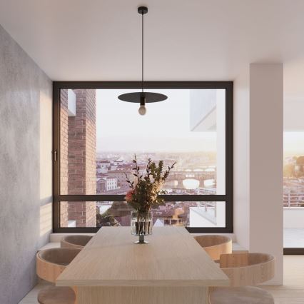 Candelabro suspenso FLAVIO 1xE27/60W/230V preto