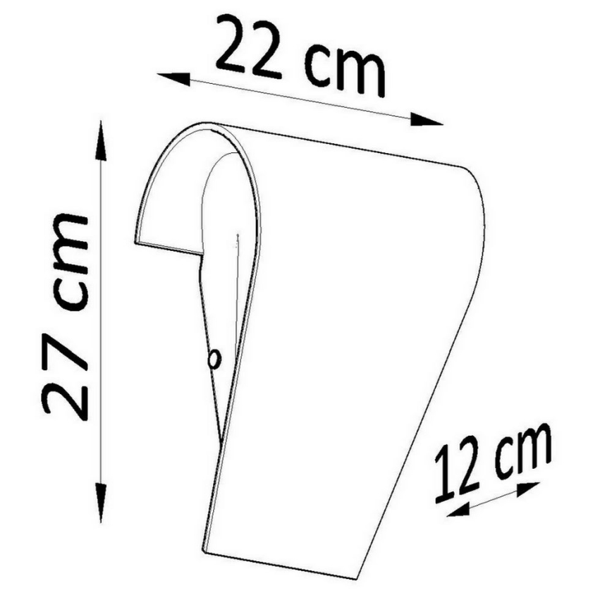 Iluminação de parede CLINO 1xE27/46W/230V