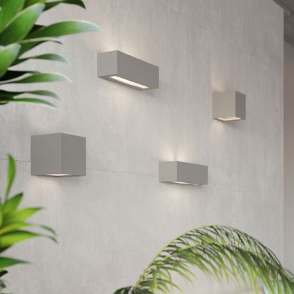 Iluminação de parede LEO 1xE27/60W/230V cinzento