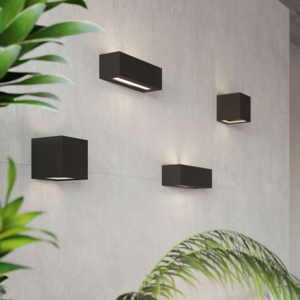Iluminação de parede LEO 1xE27/60W/230V preto