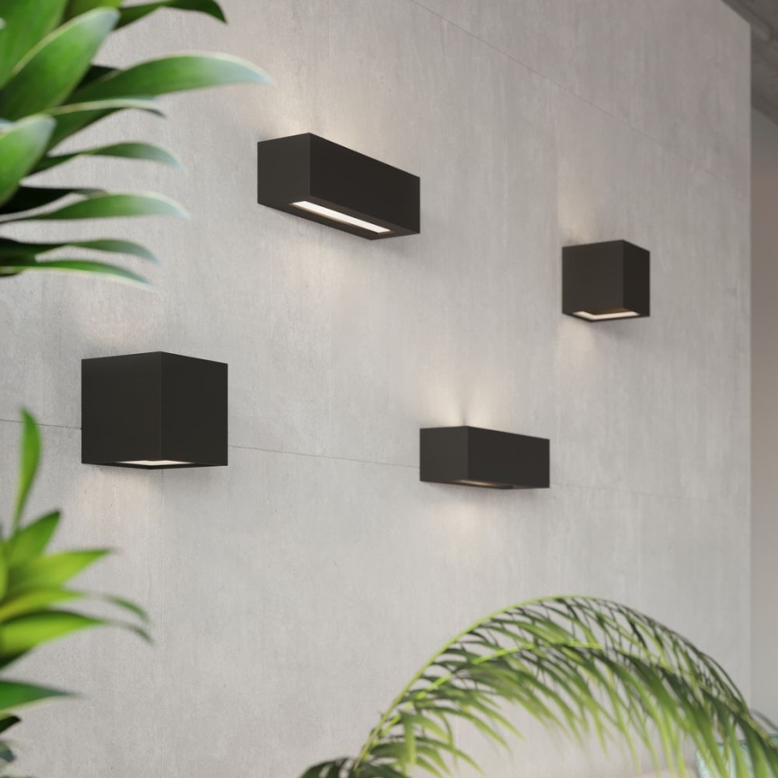 Iluminação de parede LEO 1xE27/60W/230V preto
