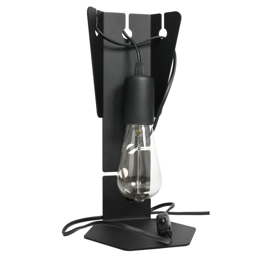 Candeeiro de mesa ARBY 1xE27/60W/230V preto