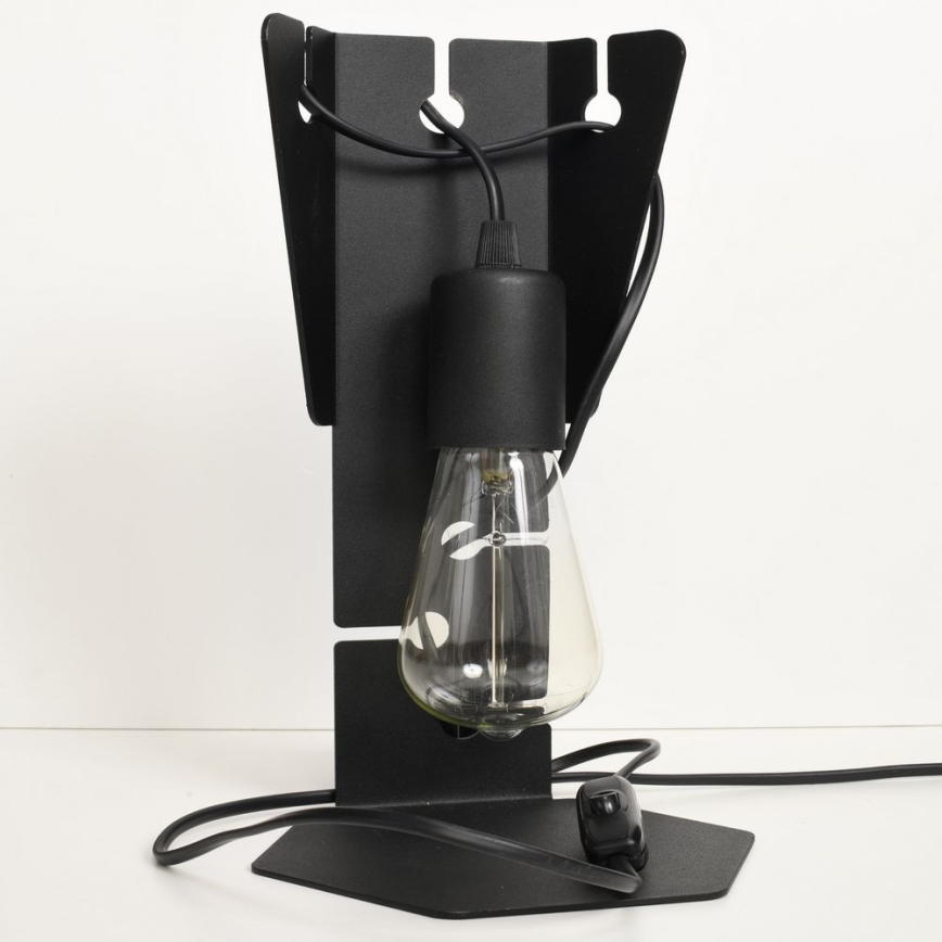 Candeeiro de mesa ARBY 1xE27/60W/230V preto