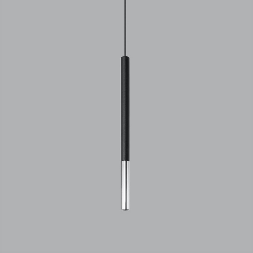 Candeeiro suspenso MOSAIC 1xG9/12W/230V preto/cromado brilhante