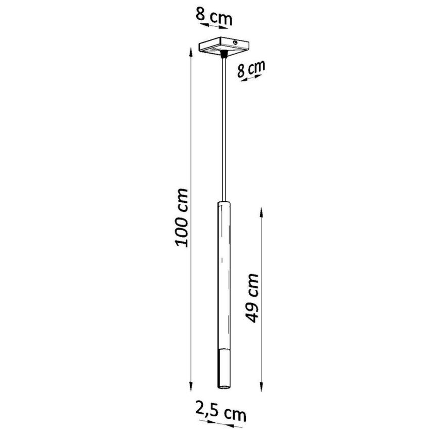 Candeeiro suspenso MOSAIC 1xG9/12W/230V preto/cromado brilhante